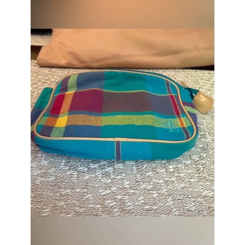 Lauren Ralph Lauren plaid cosmetic bag